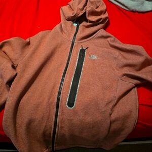 Nike red tech fleece